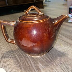 Vintage McCoy  Brown Ceramic Teapot